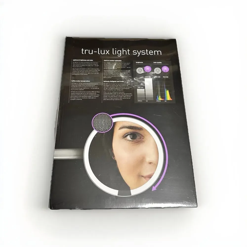 Simplehuman Wall Mount Sensor Mirror 8” 5x Brushed Nickel ST3003 | Sealed New